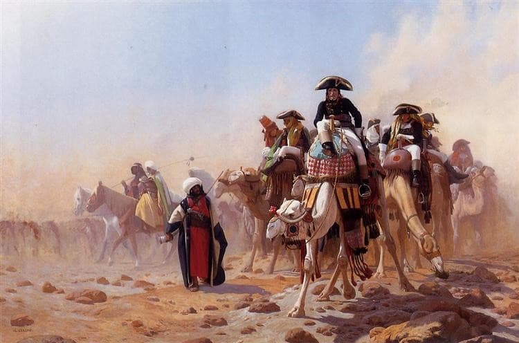 General Bonaparte with his Military Staff in Egypt — Jean-Léon Gérôme