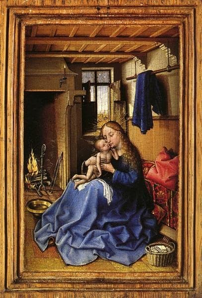 Virgin and Child in an Interior — Robert Campin