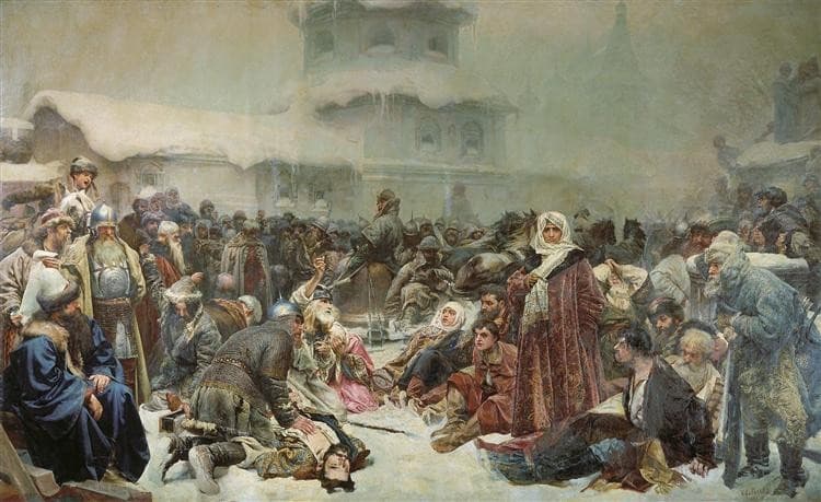 Martha the Mayoress. Destruction of Novgorod by Ivan III. — Klavdy Lebedev
