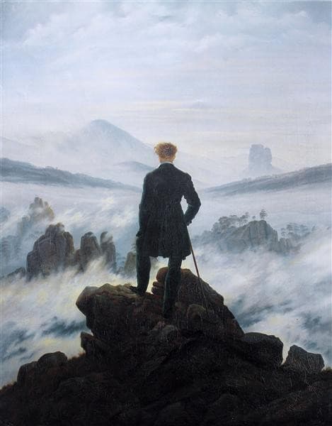 The Wanderer Above the Sea of Fog — Caspar David Friedrich