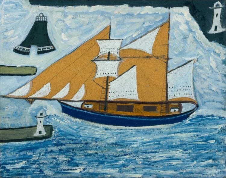 The Blue Ship — Alfred Wallis