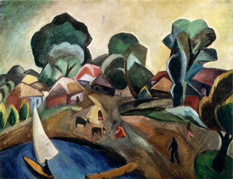 Landscape with a sail — Robert Falk