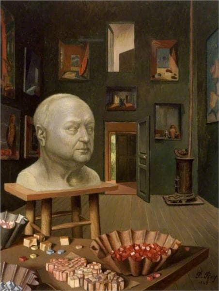 Boris Anrep in his Studio, 65 Boulevard Arago — Pierre Roy