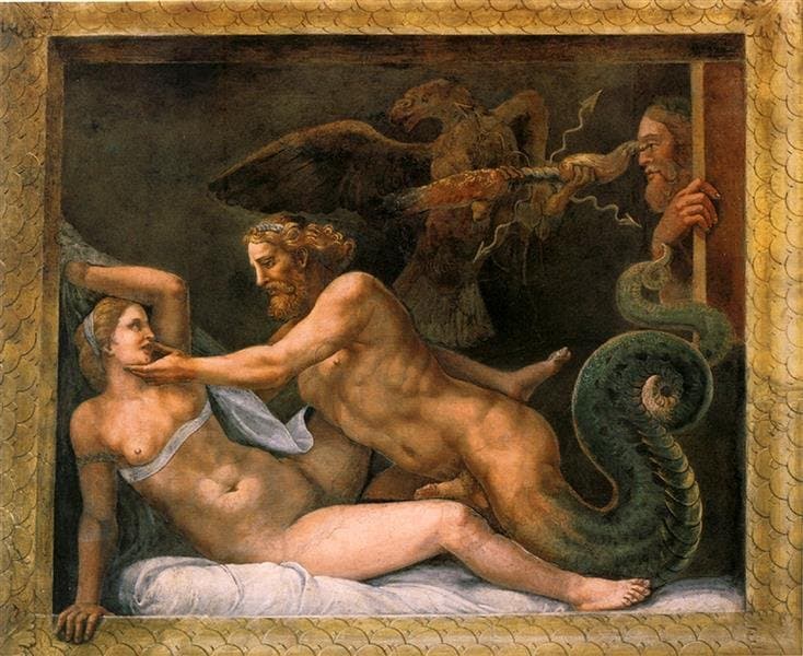 Jupiter and Olympia — Giulio Romano