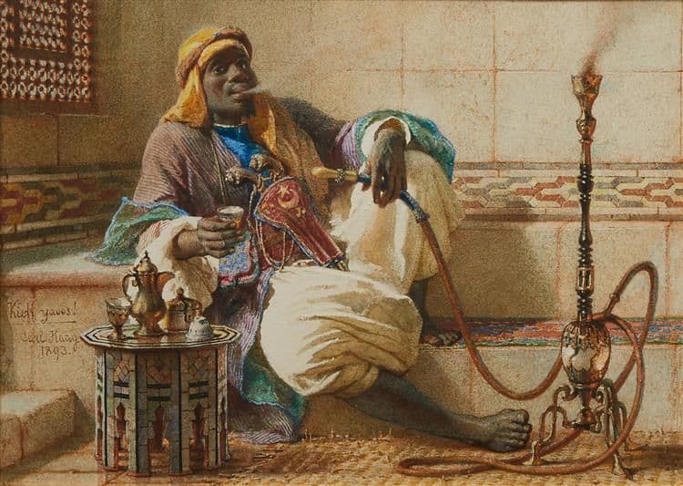 The happy smoker — Carl Haag