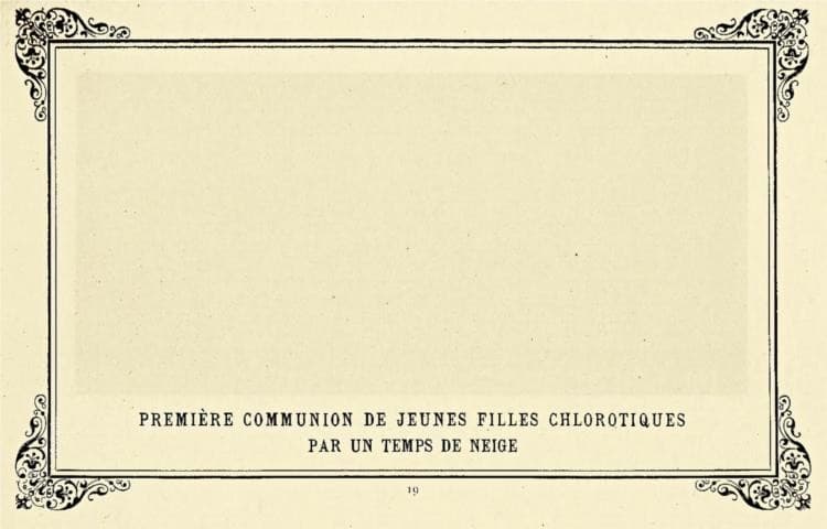 First Communion of Anaemic Young Girls in the Snow — Alphonse Allais