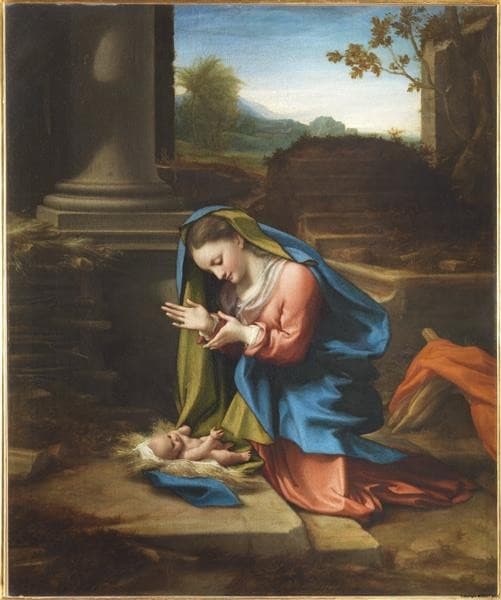 Adoration of the Child — Antonio da Correggio