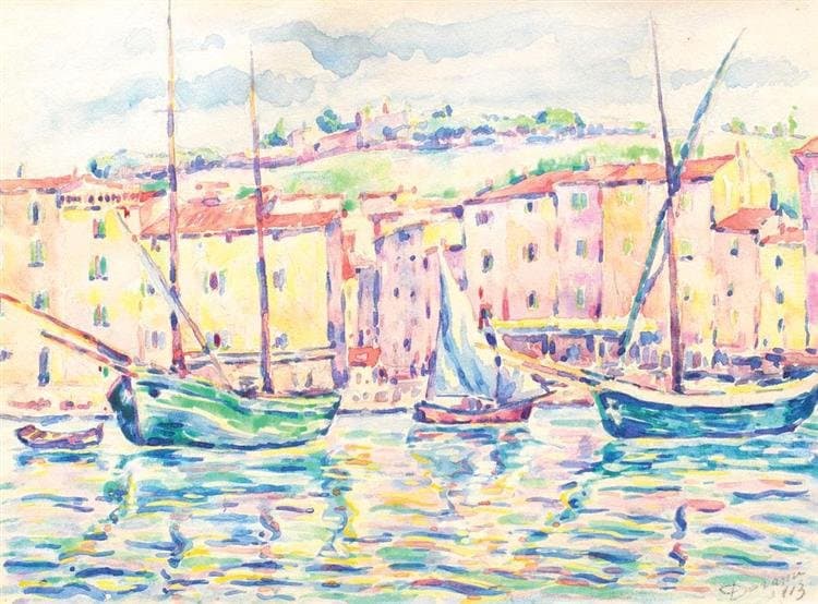 Boats at Saint Tropez — Nicolae Darascu