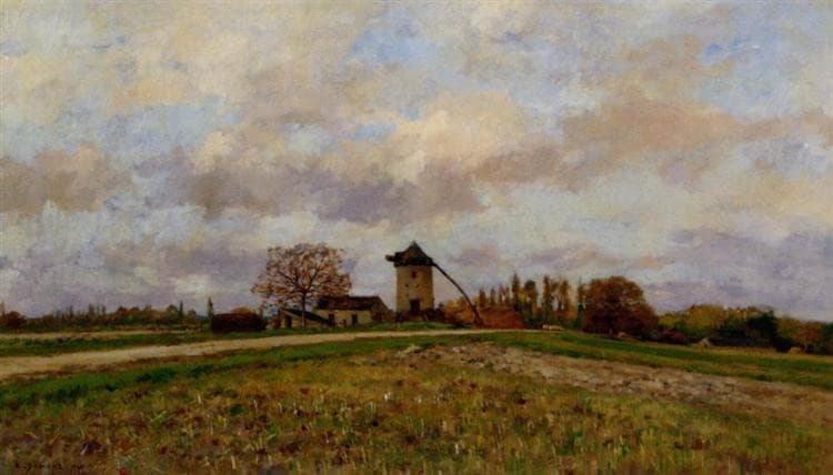 Paysage Au Moulin — Pierre Emmanuel Damoye