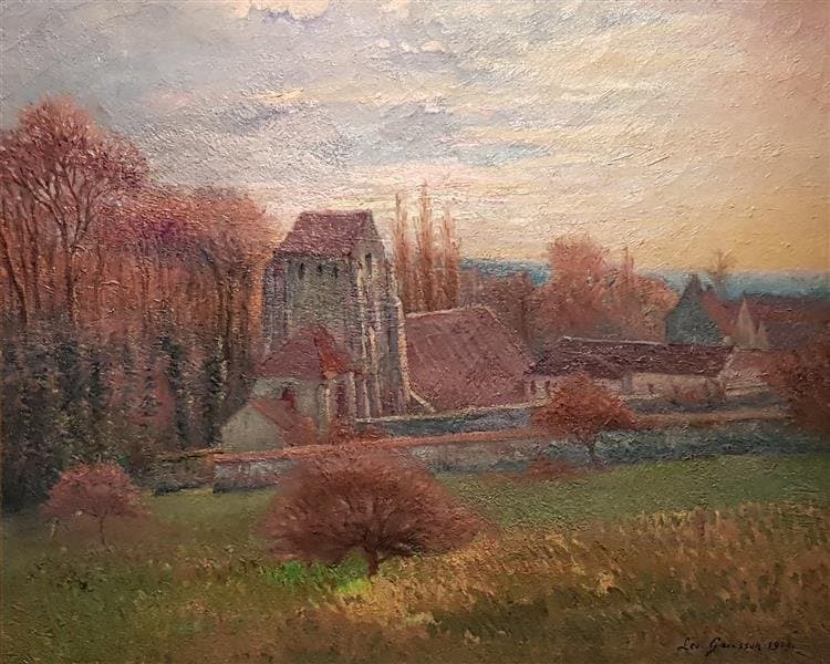 Eglise de Gouvernes, Automne — Léo Gausson