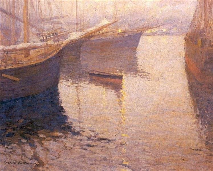 Белая ночь в Северной Норвегии — Konstantin Korovin