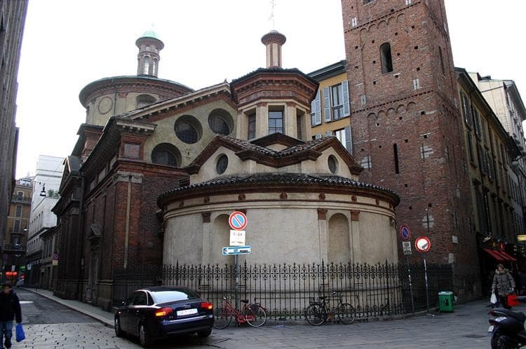 Santa Maria presso San Satiro - Bramante false apse — Donato Bramante