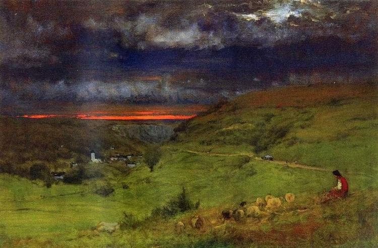 Sunset at Etretat — George Inness
