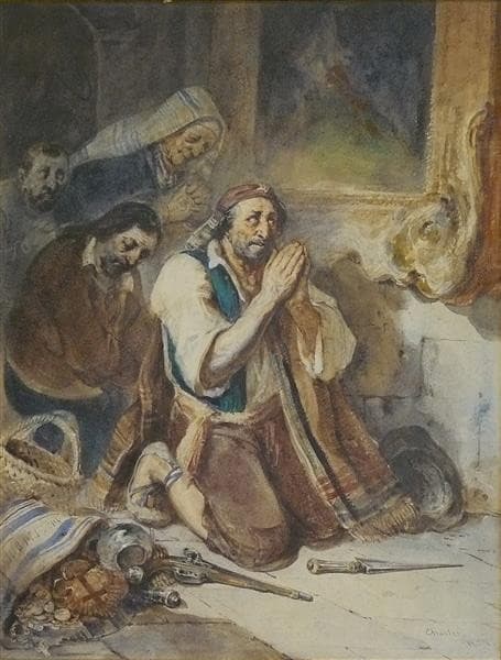 Prayer to the Madonna (Bandits Praying) — Nicolas-Toussaint Charlet