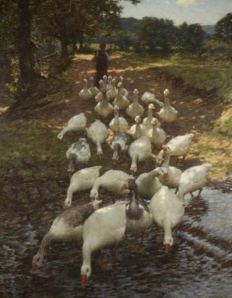 The Watersplash — Henry Herbert La Thangue