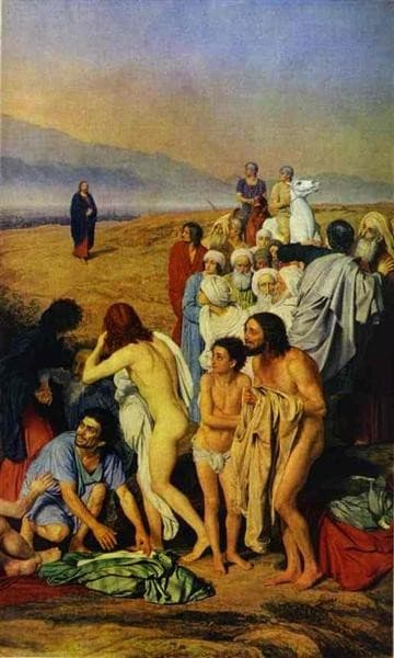 The Appearance of Christ to the People (detail) — Alexander Andreyevich Ivanov