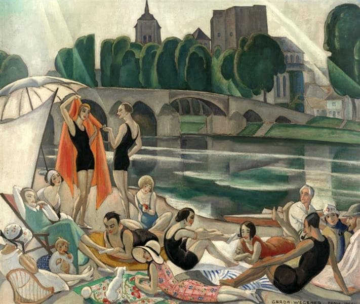 On the Banks of the Loire (the Artists’ Colony at Beaugency) — Gerda Wegener