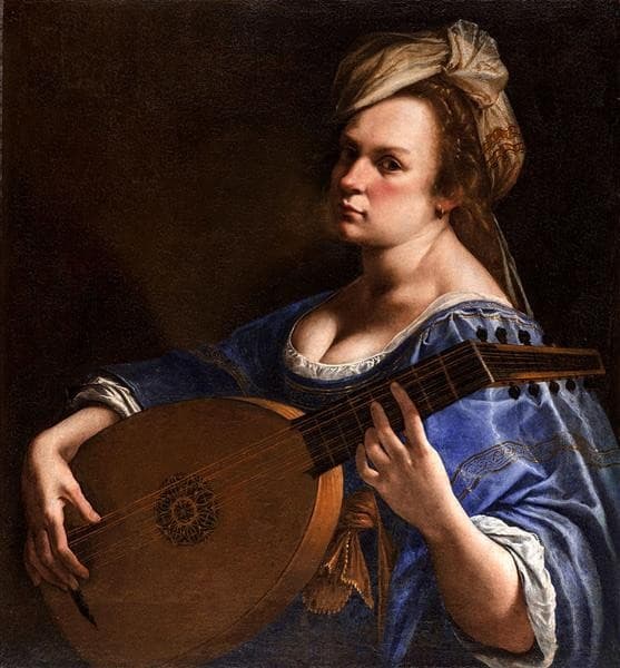 Self Portrait as a Lute Player — Artemisia Gentileschi