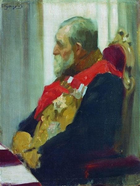 Портрет П. И. Саломона — Boris Kustodiev