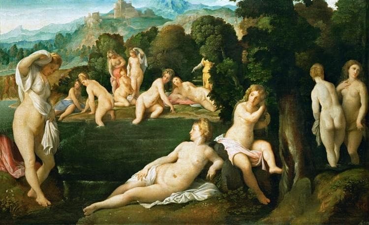 Diana and Callisto — Palma Vecchio