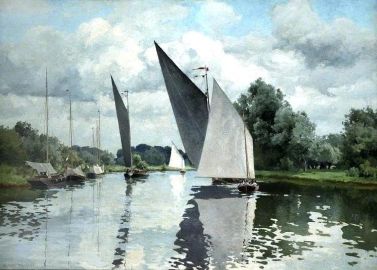 On the Bure at Wroxham — Alfred Parsons