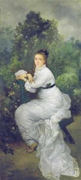 Louise Quivoron aka Woman in the garden — Marie Bracquemond