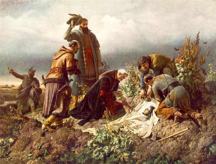 Discovery of the Body of King Louis the Second — Bertalan Székely