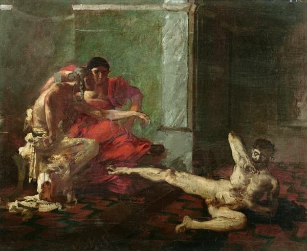 Locusta Testing Poison on a Slave — Joseph-Noël Sylvestre