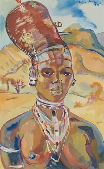 Portrait of a Zulu woman — Irma Stern