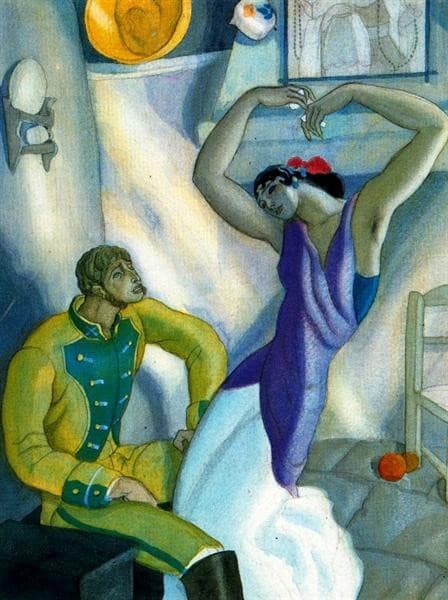 Illustration for 'Carmen' — Carlos Saenz de Tejada