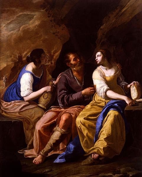 Lot and His Daughters — Artemisia Gentileschi