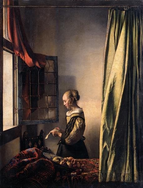 Girl Reading a Letter at an Open Window — Johannes Vermeer