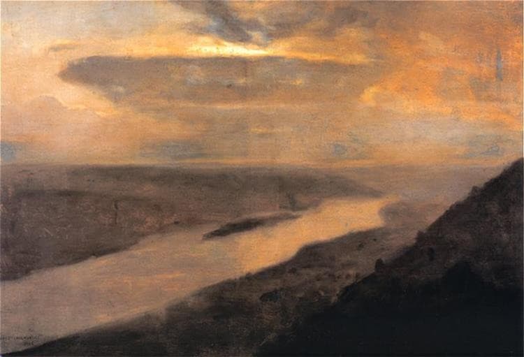 Dniester at Night — Józef Chełmoński