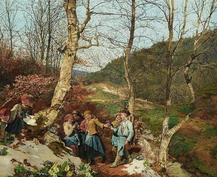 Early Spring in the Vienna Woods — Ferdinand Georg Waldmüller