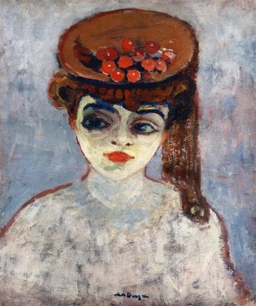 Woman with Cherries on Her Hat — Kees van Dongen