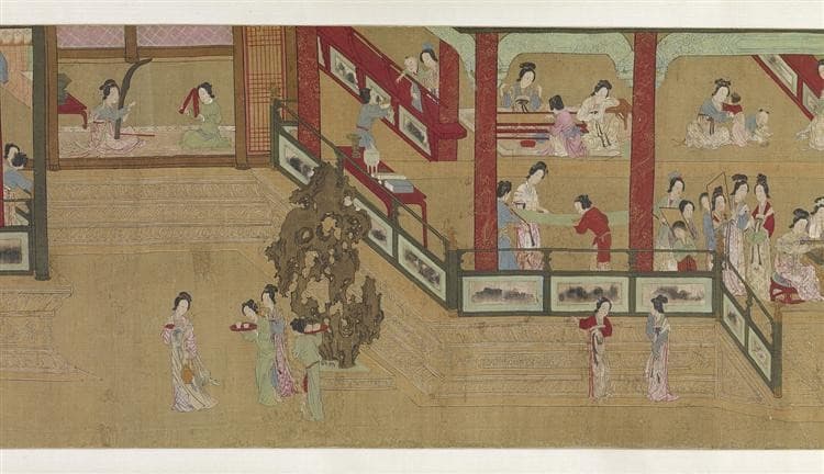 Spring Morning in the Han Palace (View H) — Qiu Ying