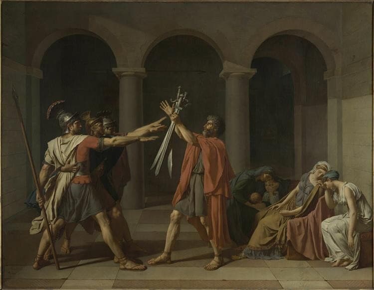 The Oath of Horatii — Jacques-Louis David