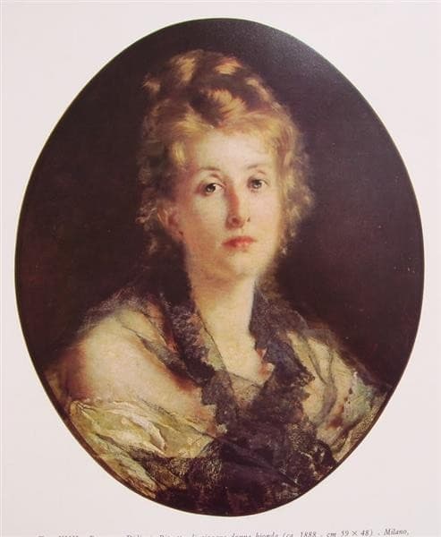 Portrait of young blond woman — Francesco Didioni