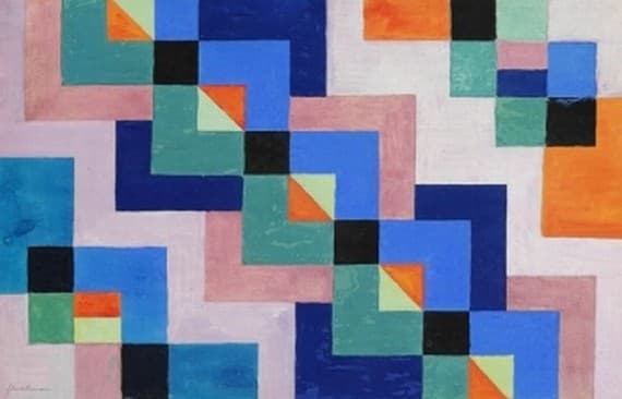 Quadrate diagonal — Adolf Fleischmann