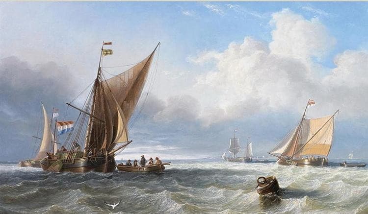 Off the Dutch Coast — John Wilson Carmichael