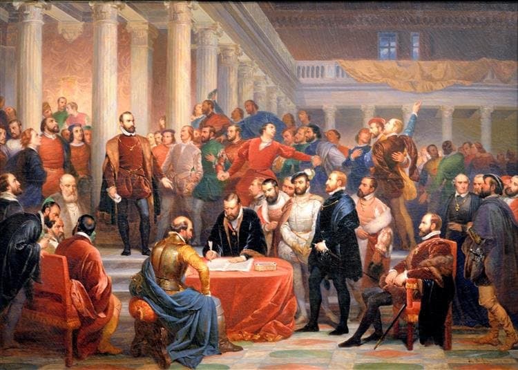 The Compromise of the Dutch Nobles at Brussels, 1566 — Édouard De Bièfve