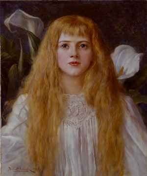 A Fair Beauty — Herbert Gustave Schmalz (Herbert Carmichael)