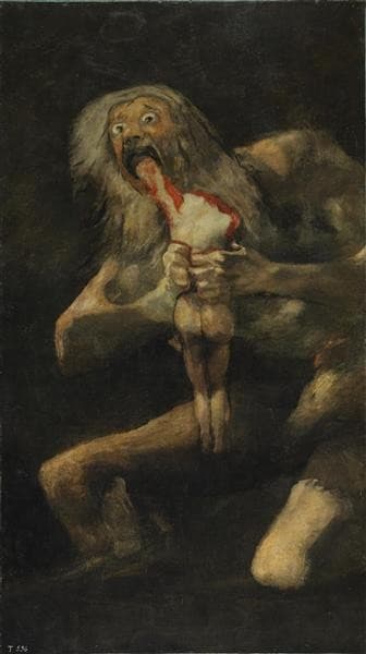 Saturn Devouring One of His Sons — Francisco Goya