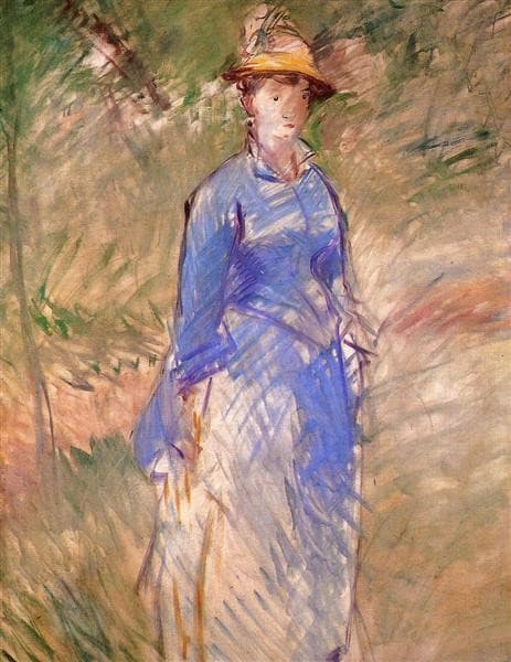 Young woman in the garden — Édouard Manet