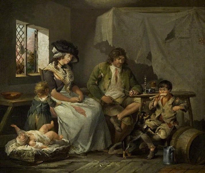 The Miseries of Idleness — George Morland