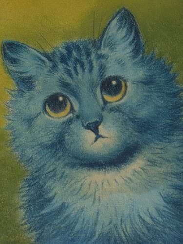 Blue Cat — Louis Wain