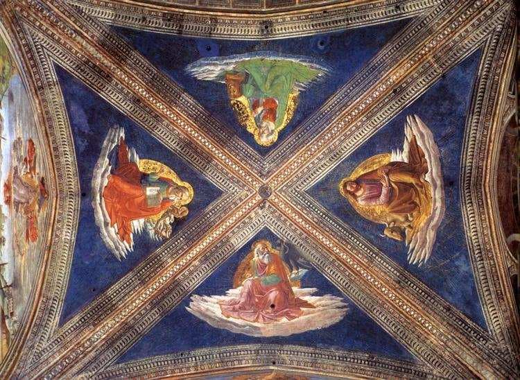 Vaulting of the Tornabuoni Chapel — Domenico Ghirlandaio