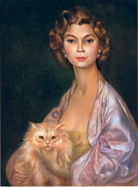 Portrait de la Princesse Nawal Toussoun — Leonor Fini