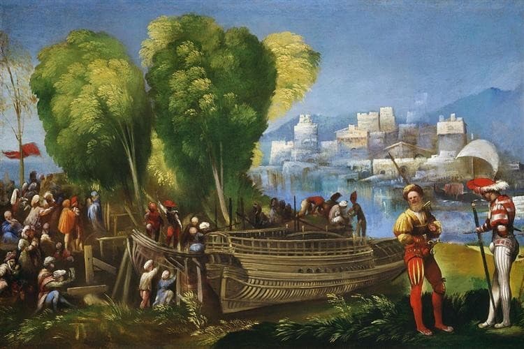 Aeneas and Achates on the Libyan Coast — Dosso Dossi
