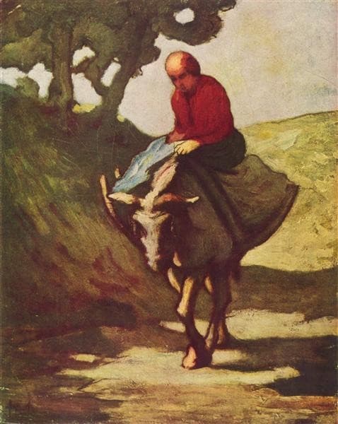 Returning from the market — Honoré Daumier